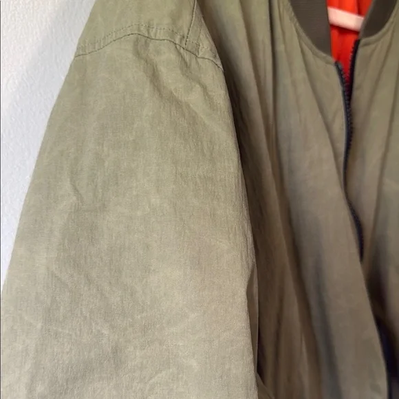 XXL Nike MA-1 Reversible Bomber Jacket Olive Green Men's Bomber Jacket - Picture 11 of 16